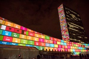 SDG Projections: Massive scale projections and peoples’ voices to celebrate UN70 and visually depict the 17 Global Goals Organized by the United Nations Department of Public Information in partnership with the Executive Office of the Secretary-General, the Office of the Special Adviser on Post-2015 Development Planning, the Global Poverty Project and other partners General Assembly 69th session: High-level Forum on a Culture of Peace Opening Statements by the Acting President of the General Assembly and the Secretary-General, followed by panel discussions